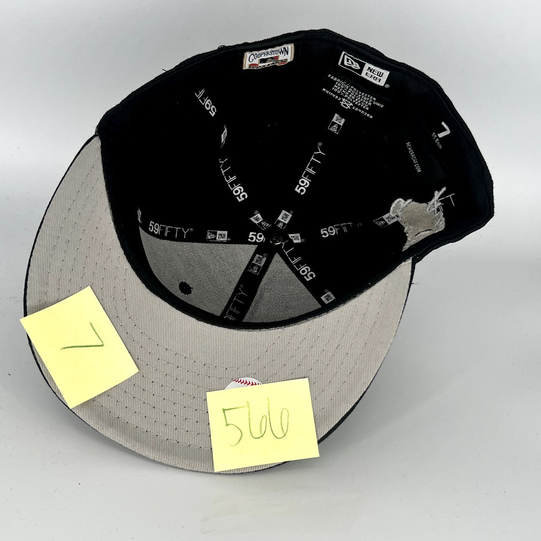 Black Atlanta Braves New Era MLB 59Fifty Fitted Hat