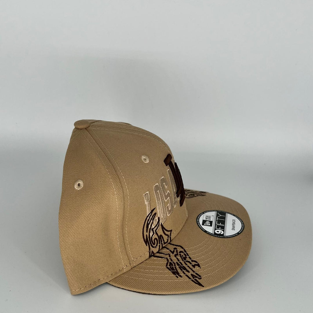 Brown Los Angeles Dodgers LA Overlap New Era MLB 9Fifty Snapback Hat