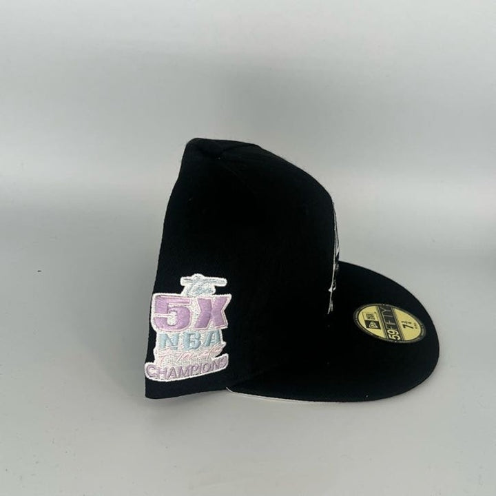 Black San Antonio Spurs New Era NBA 59Fifty Fitted Hat