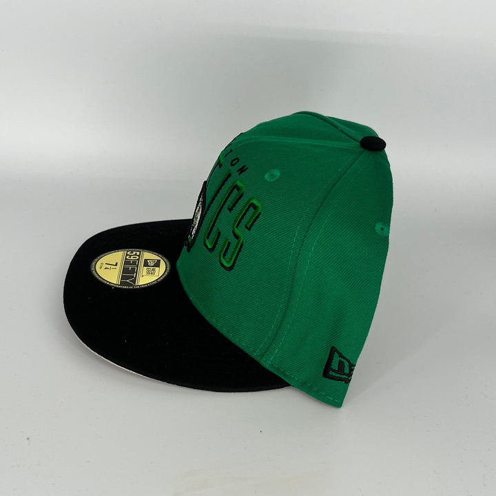 Green Black Boston Celtics New Era NBA 59Fifty Fitted Hat