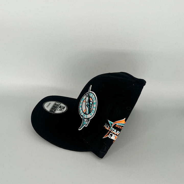 Black Florida Marlins 1987 World Series 2017 All Star Side Patch New Era MLB 9Fifty Snapback Hat
