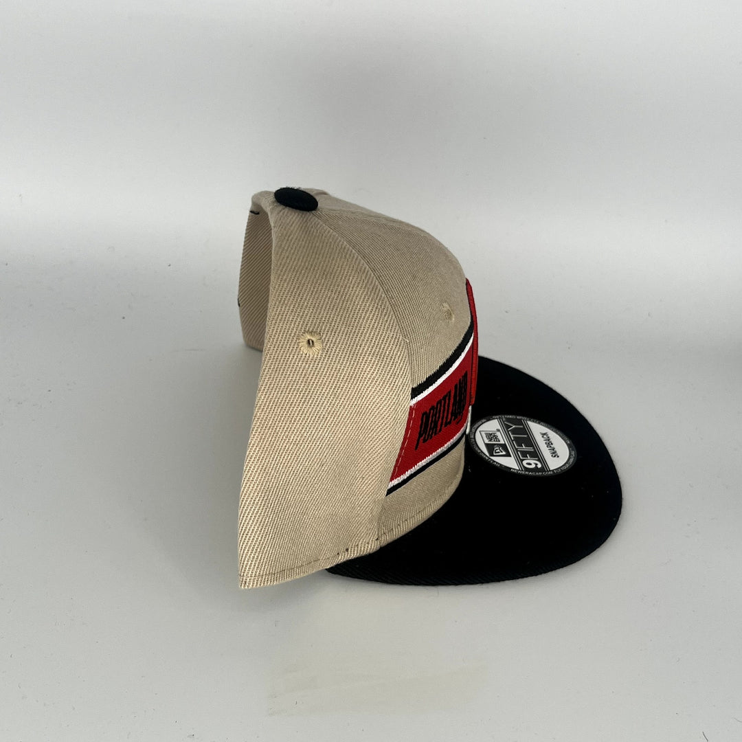Brown Black Portland Trail Blazers New Era NBA 9Fifty Snapback Hat