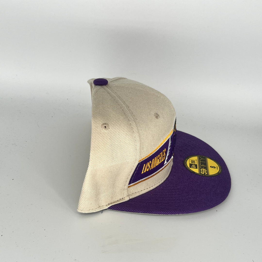 Tan Maroon Los Angeles Lakers New Era NBA 59Fifty Fitted Hat