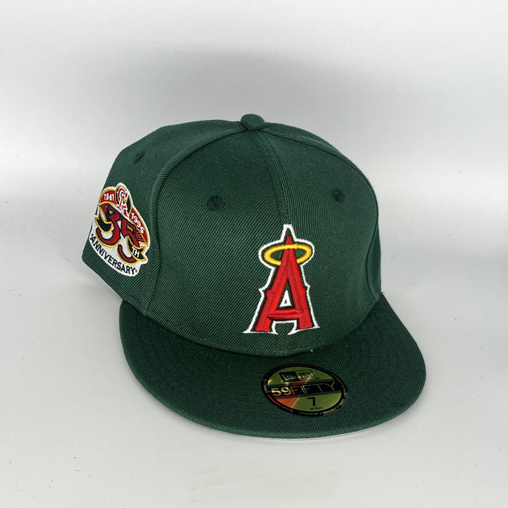 Green Los Angeles Angels 35TH Anniversary New Era MLB 59Fifty Fitted Hat