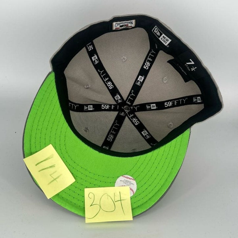 Gray Athletics New Era MLB 59Fifty Fitted Hat
