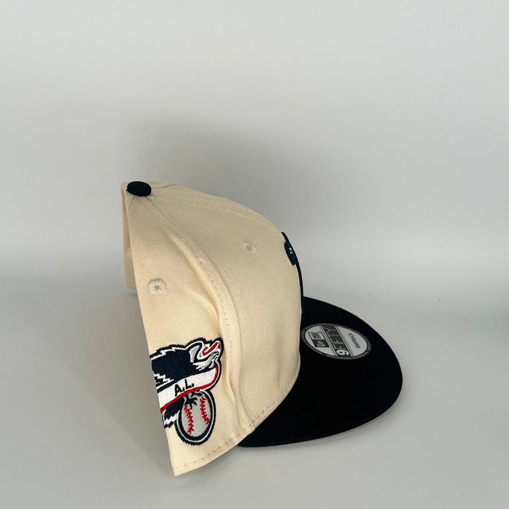 Khaki Black Boston Red Sox A.L. Side Patch New Era MLB 9Fifty Snapback Hat