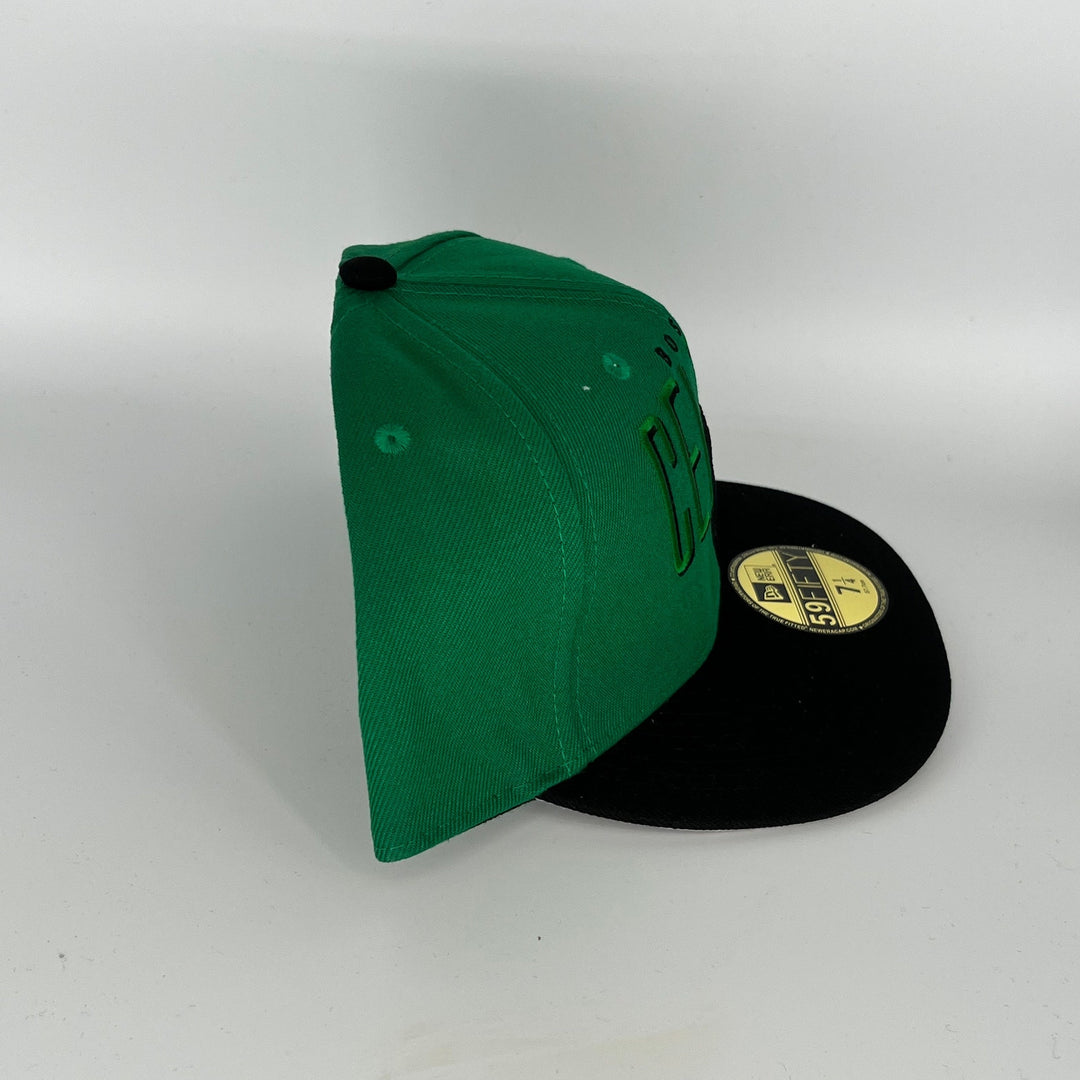 Green Black Boston Celtics New Era NBA 59Fifty Fitted Hat