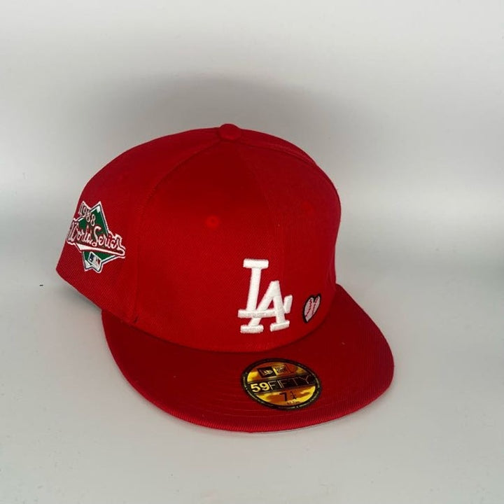 Red Los Angeles Dodgers New Era MLB 59Fifty Fitted Hat