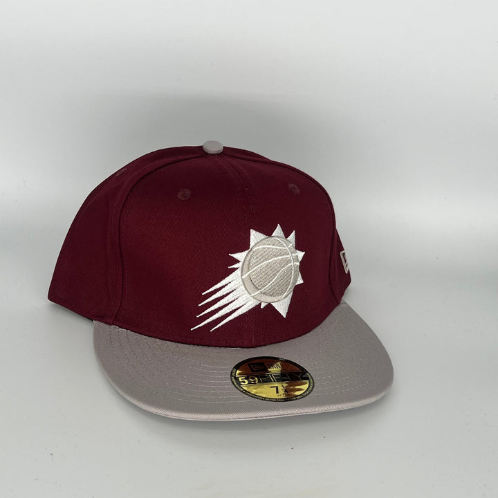 Maroon Gray Phoenix Suns  New Era NBA 59Fifty Fitted Hat