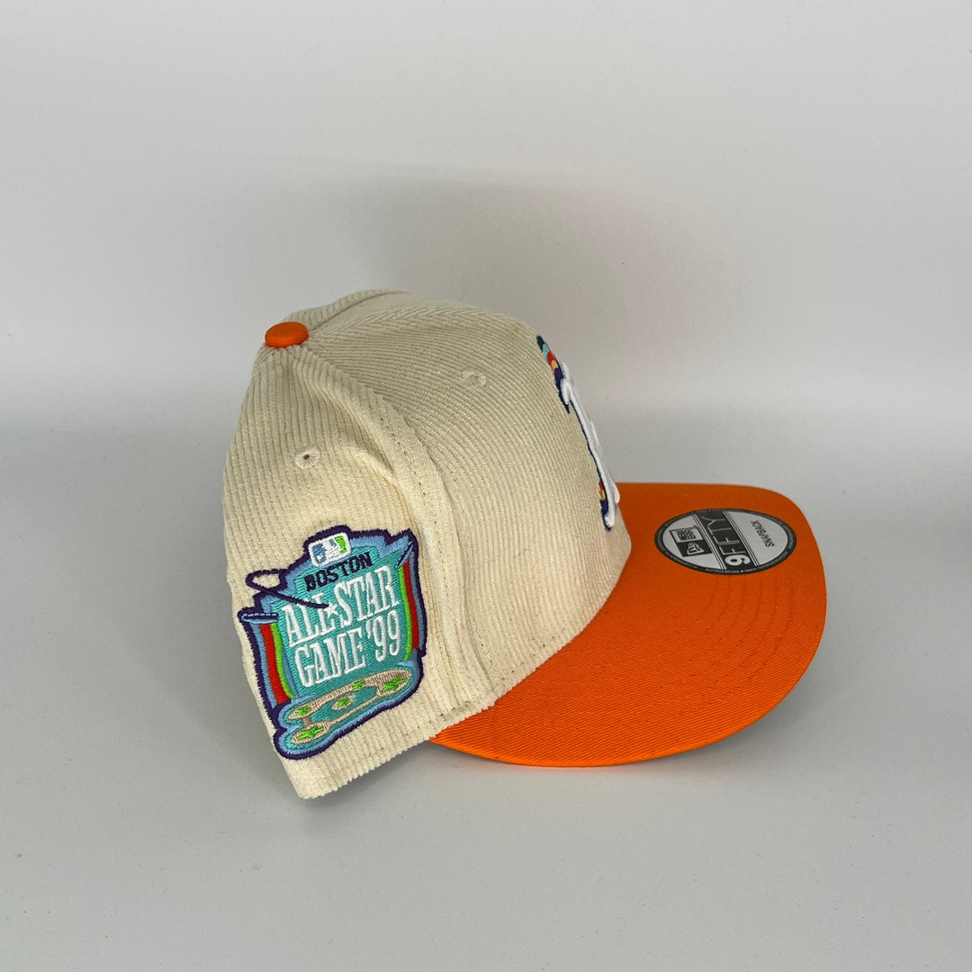 Cream Orange Boston Red Sox 1999 Boston All Star Game Side Patch New Era MLB 9Fifty Snapback Hat