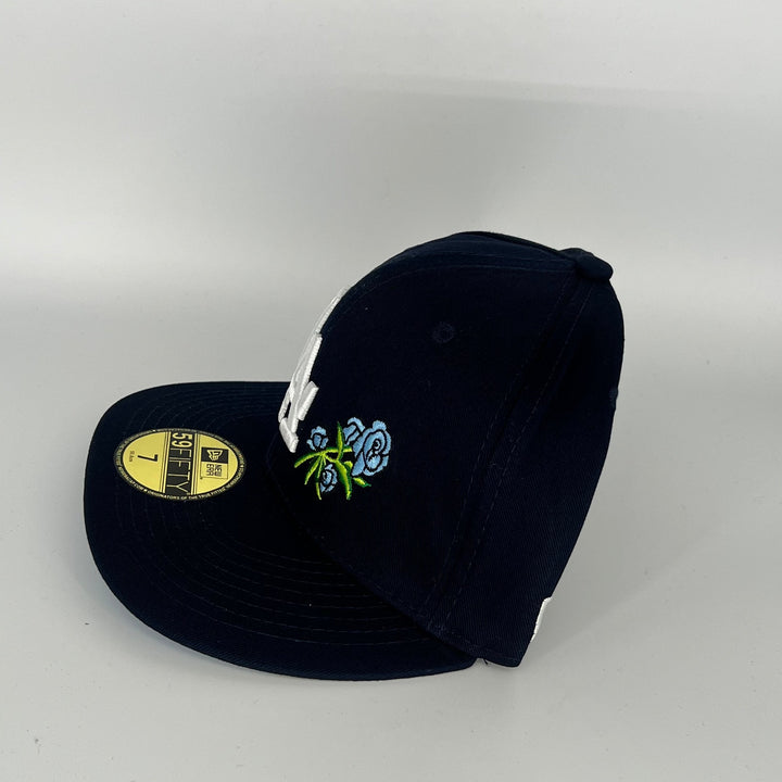 Black Los Angeles Dodgers 60th Anniversary Side Patch New Era MLB 59Fifty Fitted Hat