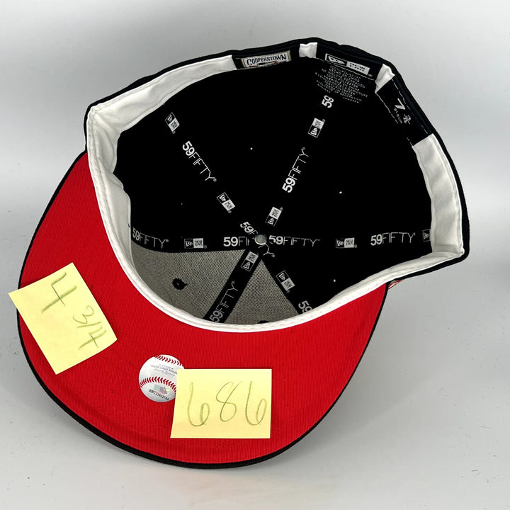 Black Chicago Cubs New Era MLB 59Fifty Fitted Hat