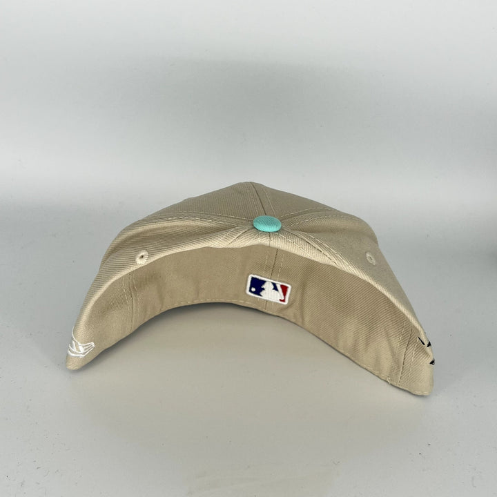 Cream Green  Los Angeles Dodgers New Era MLB 59Fifty Fitted Hat