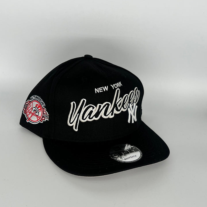 Black New York Yankees100th Anniversary Side Patch New Era MLB 9Fifty Snapback Hat