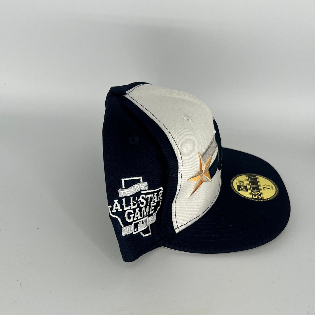 White Black New York Yankees 2024 Texas All Star Game Side Patch New Era MLB 59Fifty Fitted Hat