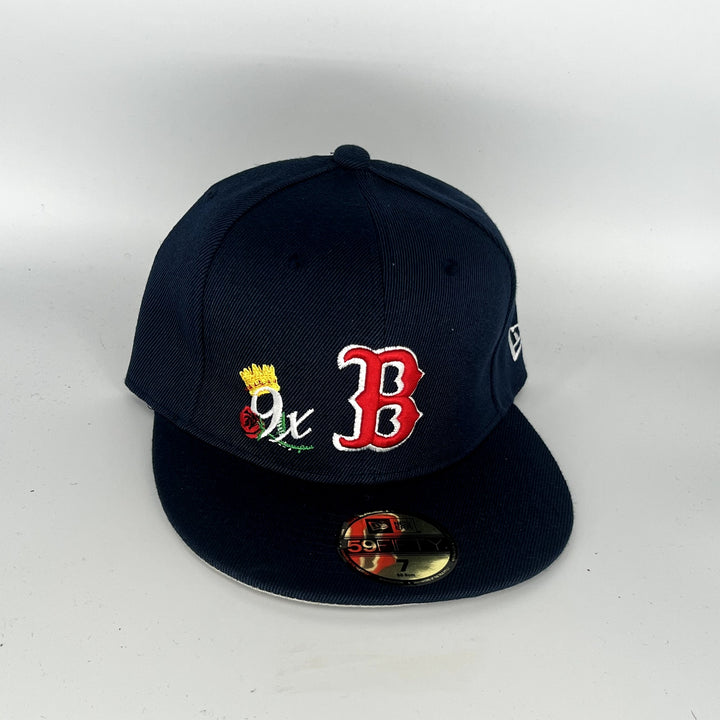 Navy Blue Boston Red Sox 9X Champions SP New Era MLB 59Fifty Fitted Hat