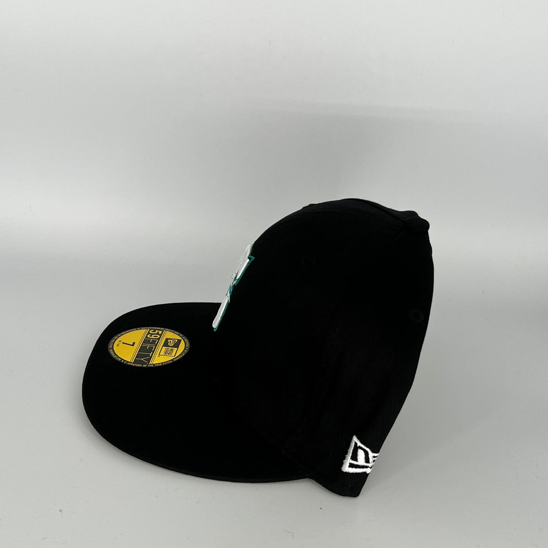 Black Seattle Mariners New Era MLB 59Fifty Fitted Hat