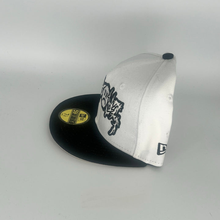 White Black sad Boyz New Era 59Fifty Fitted Hat
