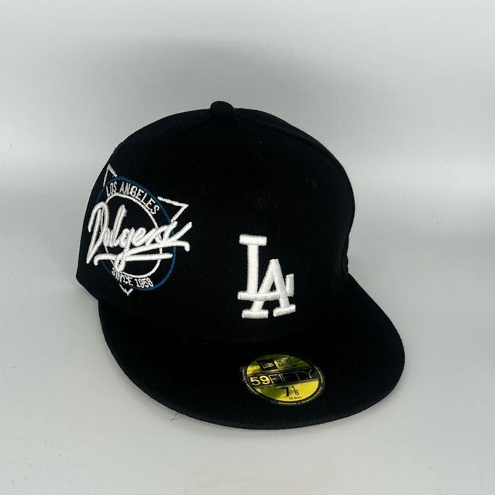 Black Los Angeles Dodgers New Era MLB 59Fifty Fitted Hat