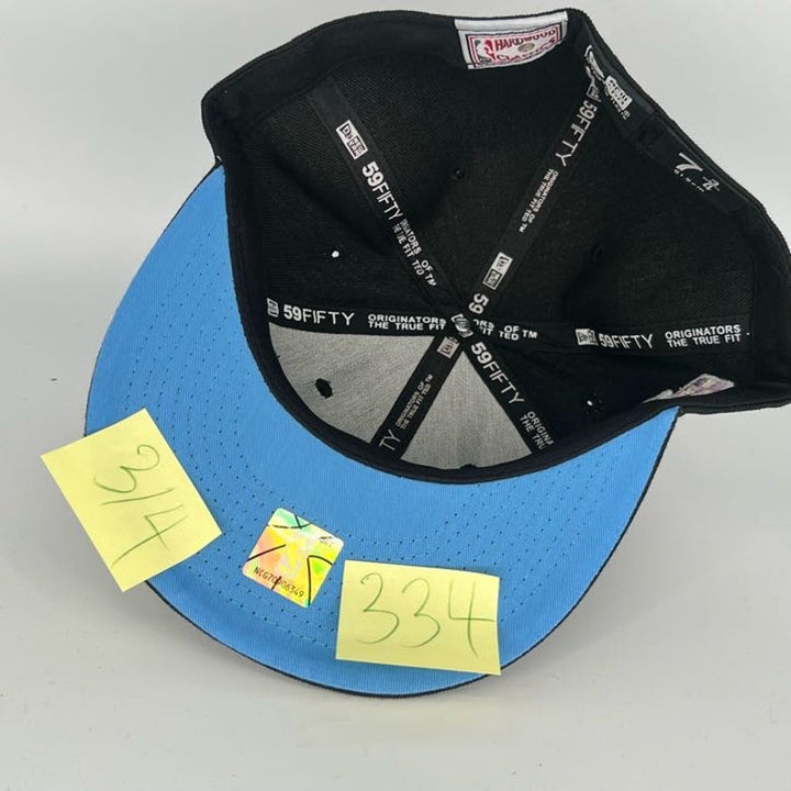 Black Miami Heat New Era NBA 59Fifty Fitted Hat