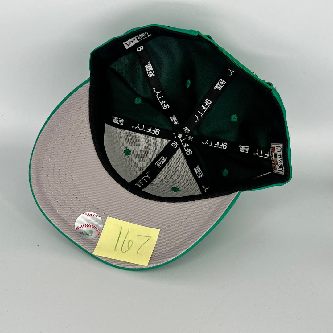 Green Athletics 1999 World Series Battle of The Day Side Patch New Era MLB 9Fifty Snapback Hat