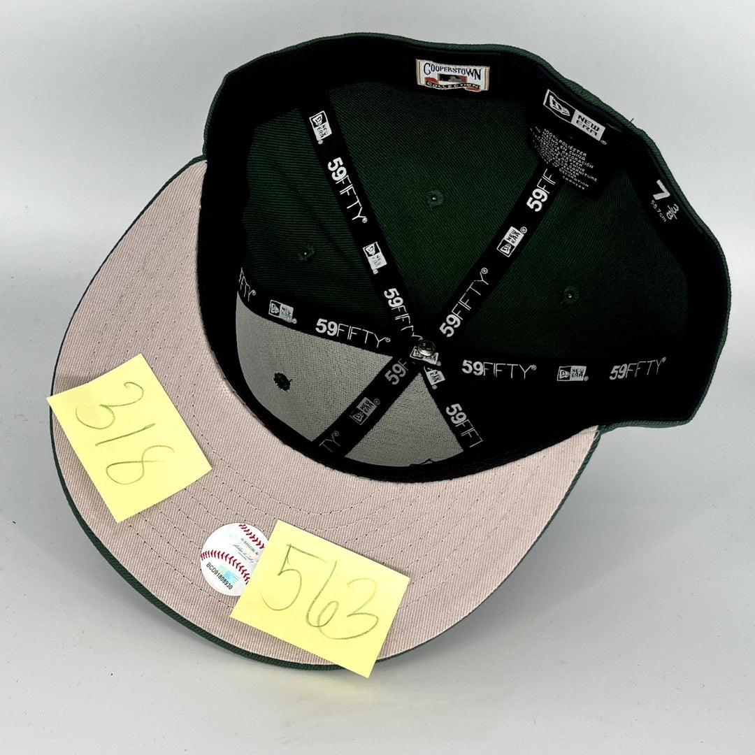 Green Athletics New Era MLB 59Fifty Fitted Hat