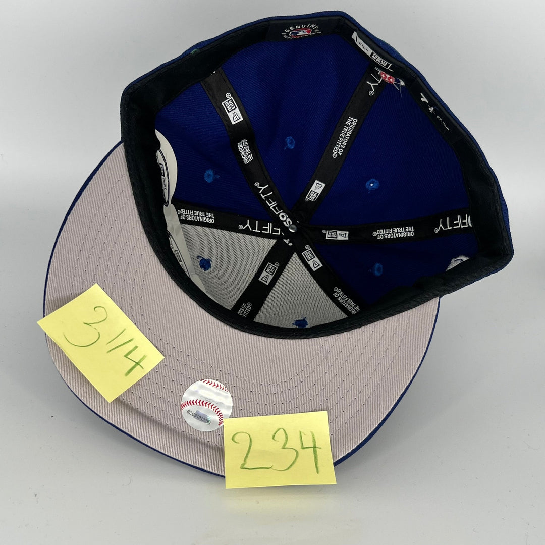 Blue Los Angeles Dodgers OVO Side Patch New Era MLB 59Fifty Fitted Hat