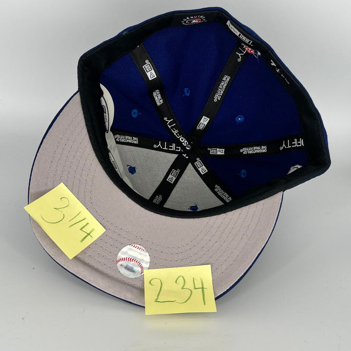 Blue Los Angeles Dodgers OVO Side Patch New Era MLB 59Fifty Fitted Hat