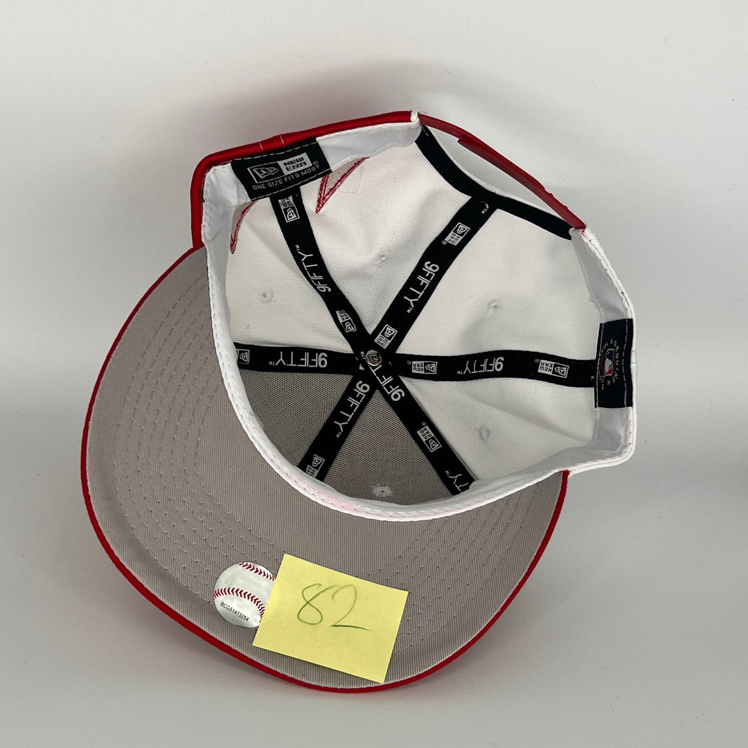 White Red Los Angeles Angels New Era MLB 9Fifty Snapback Hat