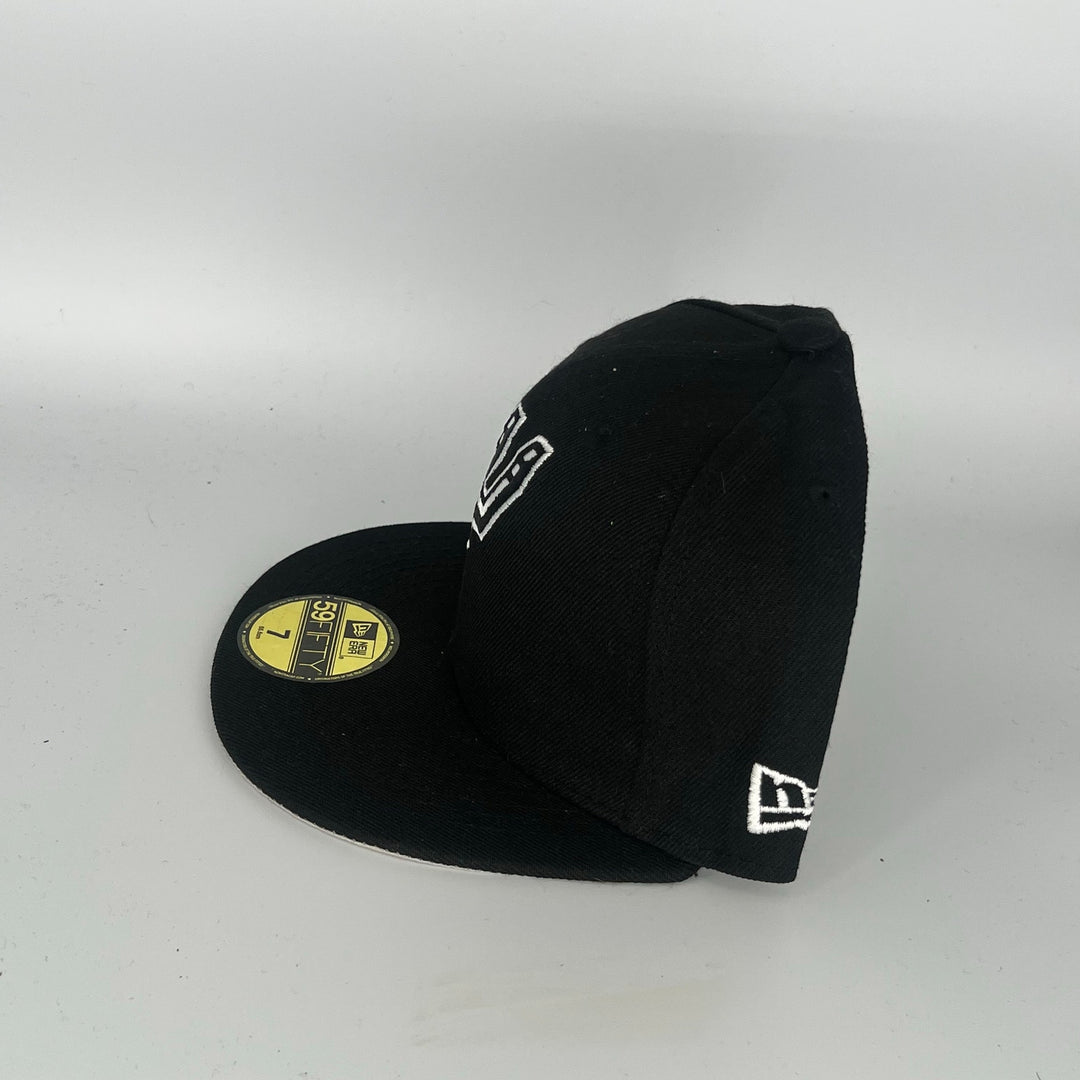 Black San Antonio Spurs New Era NBA 59Fifty Fitted Hat