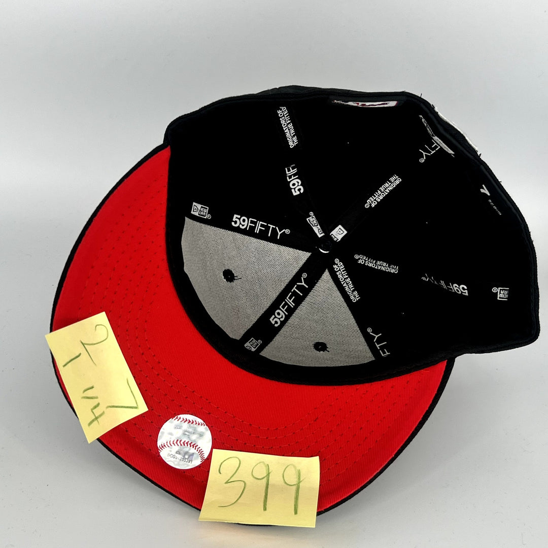 Black Atlanta Braves New Era MLB 59Fifty Fitted Hat