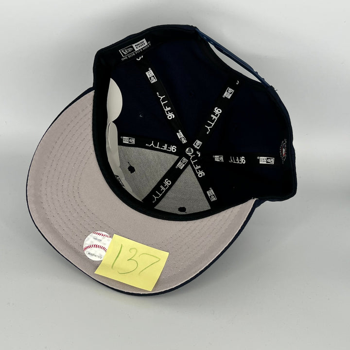 Navy New York Yankees NY Overlap Symbol New Era MLB 9Fifty Snapback Hat