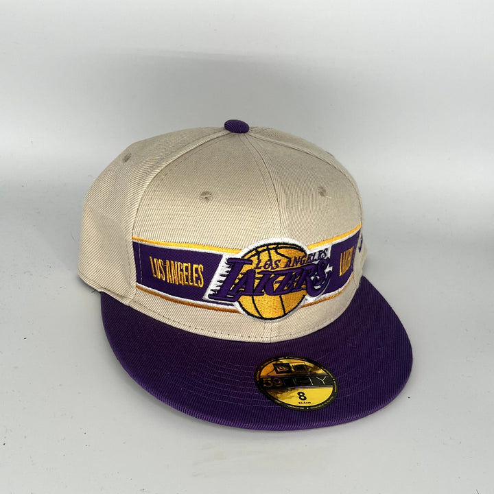 Tan Maroon Los Angeles Lakers New Era NBA 59Fifty Fitted Hat