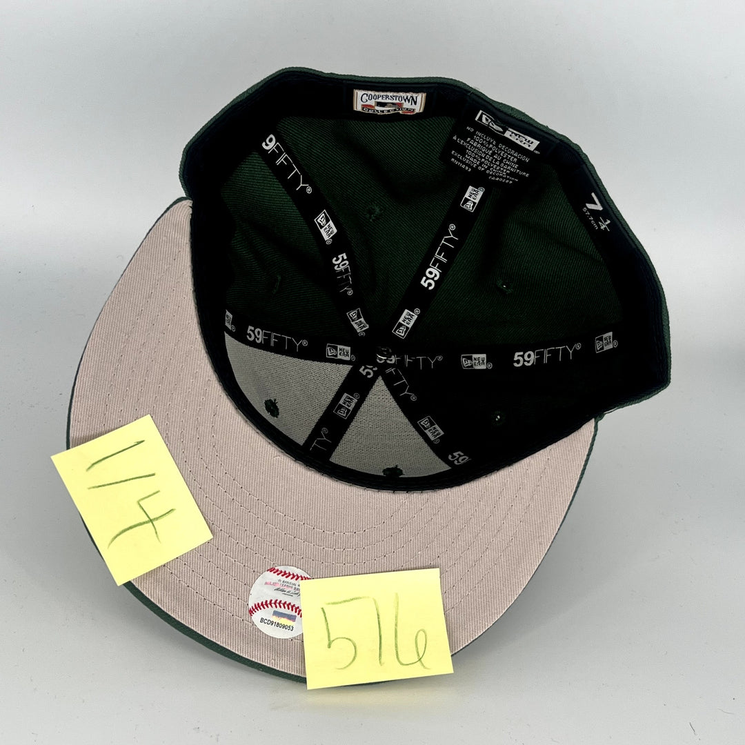 Green Athletics New Era MLB 59Fifty Fitted Hat