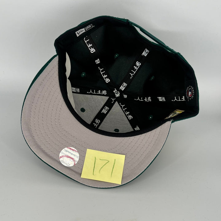 Green Athletics 50 Year Oakland Athletics Side Patch New Era MLB 9Fifty Snapback Hat