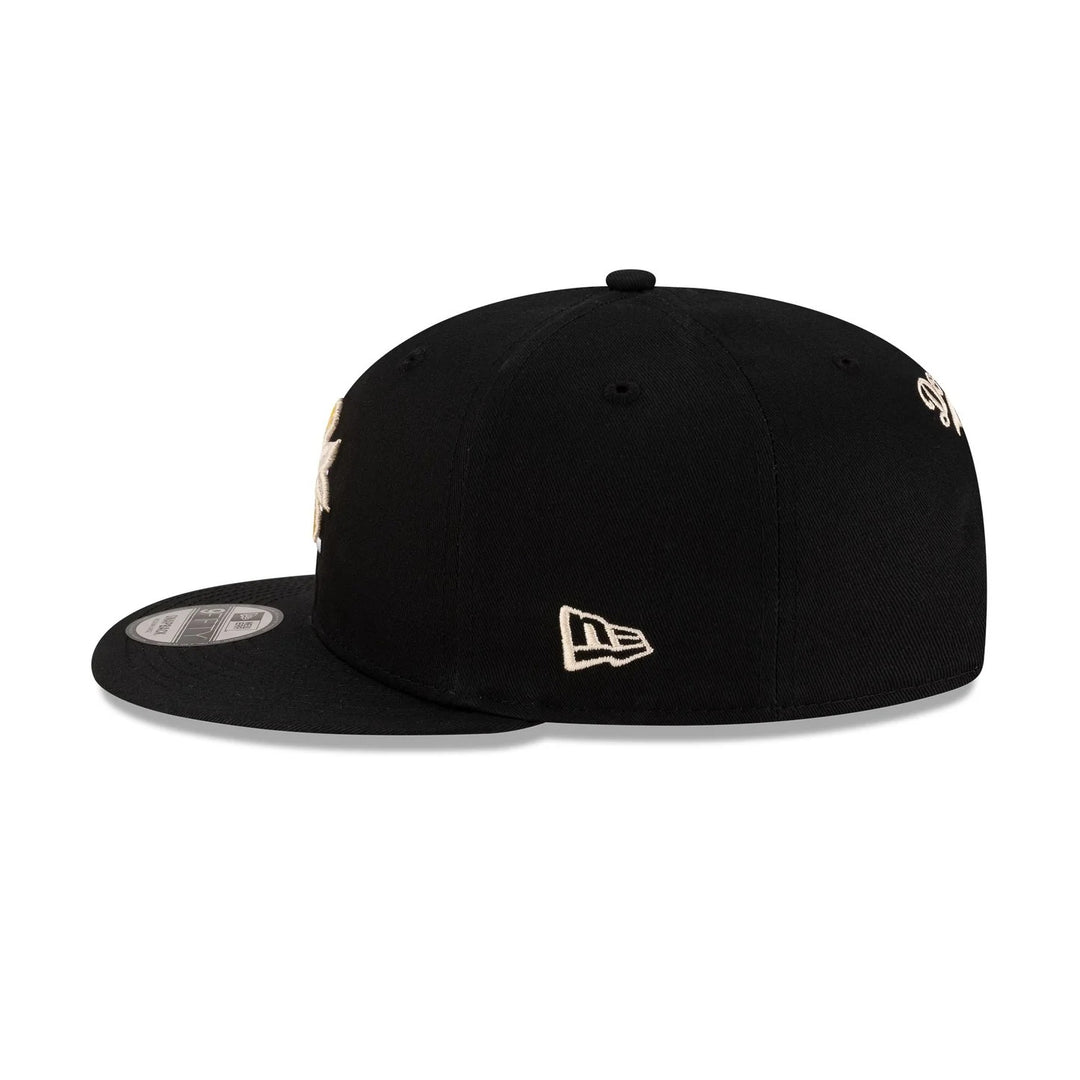 Black Los Angeles Flower SP New Era MLB 9Fifty Snapback Hat